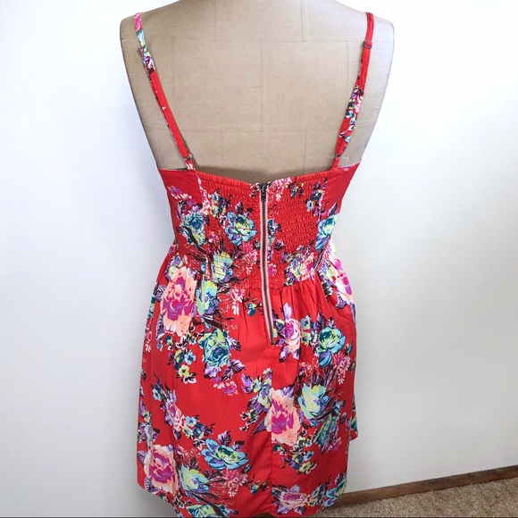 4/$25 ⭐️ Roxy Coral Floral Strap Summer Dress - Picture 5 of 7